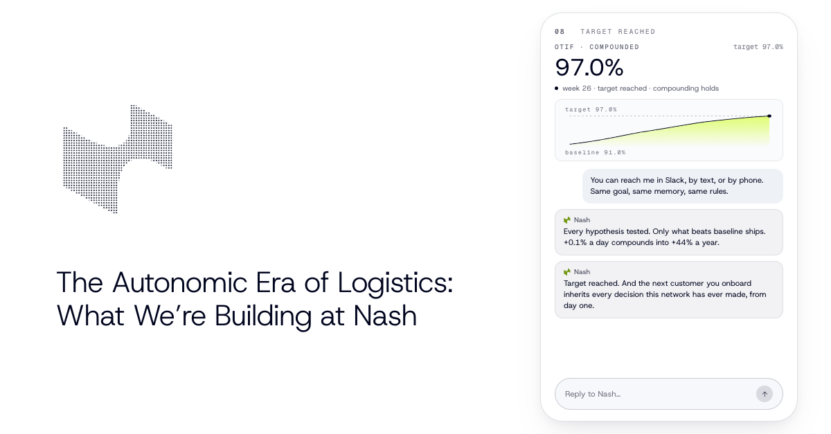 The Autonomic Era of Logistics